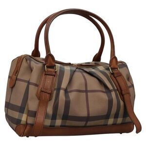 Pre Loved burberry Women Brown Handbags